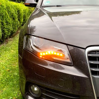 Scheinwerfer-Umbau - Dynamischer LED Blinker - Audi A4 S4 8K B8 Vorfacelift Xenon