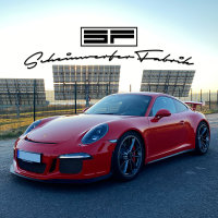 Scheinwerfer-Lackierung - Porsche 911 991.1 Xenon - GT2 GT3 Targa Carrera GTS Schwarz Glanz