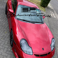 Headlight Conversion - Porsche 911 996.1 Boxster 986.1 Halogen - Bi-LED Panamera Style 4-Point Daytime Running Light - Painting Black