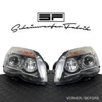 Scheinwerfer-Lackierung - Mercedes GLK X204 - Schwarz Farbe