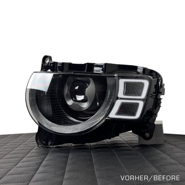 Reparatur - Land Rover Defender 2 LE L663 - LED-Tagfahrlicht Defekt Ausfall Lichtleiter