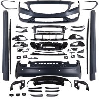 Sport Bodykit komplett passt für Mercedes W117 CLA Bj 16-18 Mopf Umbau SRA/PDC nicht A45 AMG