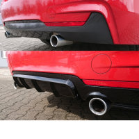 DM Exklusive Design Komplett Performance Umbau Duplex 435d Stoßstange + Auspuffanlage + Diffusor Made in Germany passt für BMW 4er F32 F33 Diesel 418d-420d+ABE