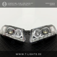 Depo Scheinwerfer passend f&uuml;r Audi A6 4f C6 VFL BiXenon mit LED TFL ohne Kurvenlicht Vorfacelift