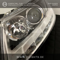 Depo Scheinwerfer passend für Audi A6 4f C6 VFL BiXenon mit LED TFL ohne Kurvenlicht Vorfacelift