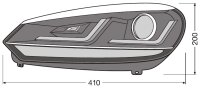 Scheinwerfer LEDriving  Xenarc CHROME für Golf VI LED-Tagfahrlicht und D8S Xenon 2 St. OSRAM