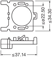 Montagehalterung Adapter DA02 für NIGHT BREAKER LED...