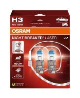 H3 12V 55W PK22s NIGHT BREAKER® LASER +150% mehr...