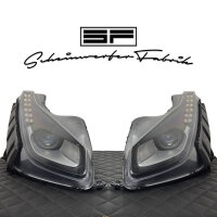 Projektor-Umbau - Ferrari 488 F142 Pista Spider - Linksverkehr auf Rechtsverkehr RHD LHD LHT RHT UK EU - Scheinwerfer-Umbau