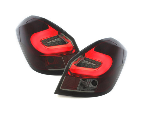 LED Rückleuchten passend für Skoda Fabia 5J 07-14 rot/rauch