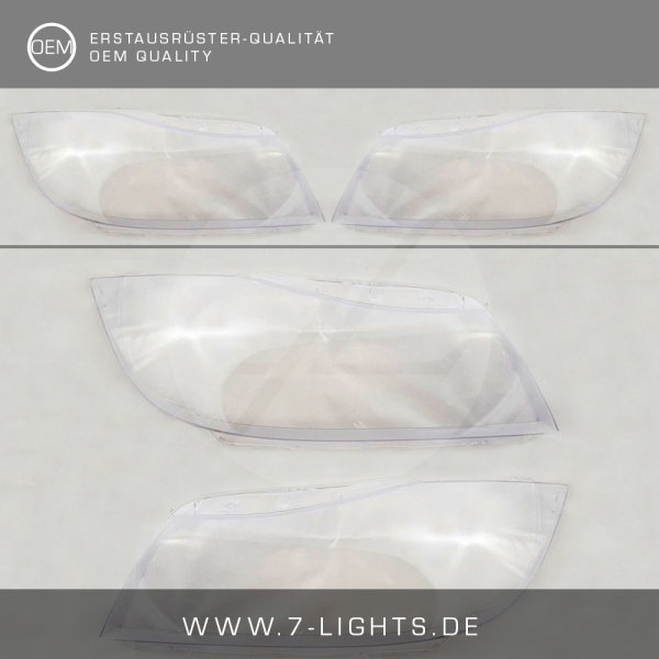 Scheinwerfer Glas Scheibe passt für BMW 3er e90 e91 Halogen (2005 - 2011)
