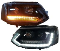 Tagfahrlicht Scheinwerfer dynamischer LED Blinker passend für VW T5 09-15