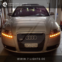 Scheinwerfer-Umbau - Dynamischer LED Blinker - Audi A6 4F C6 FL
