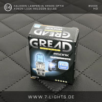2x GREAD Silverline Halogen-Lampe Xenon-Optik 8500k H1