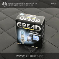 2x GREAD Silverline Halogen-Lampe Xenon-Optik 8500k H3