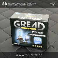 2x GREAD Silverline Halogen-Lampe Xenon-Optik 8500k H4