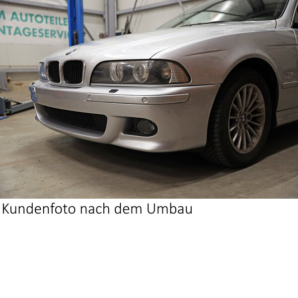 BMW E39 Stoßstange Vorne Limousine/Touring In Schwarz Mit SRA/PDC+Nebel – ABE* BMW E39 Stoßstange Vorne Limousine/Touring In Schwarz Mit SRA/PDC+Nebel – ABE*