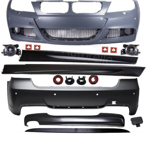 Bodykit Stoßstange Vorne Hinten Seite LCI passt für BMW 3er E90 Serie / M-Paket ABE*