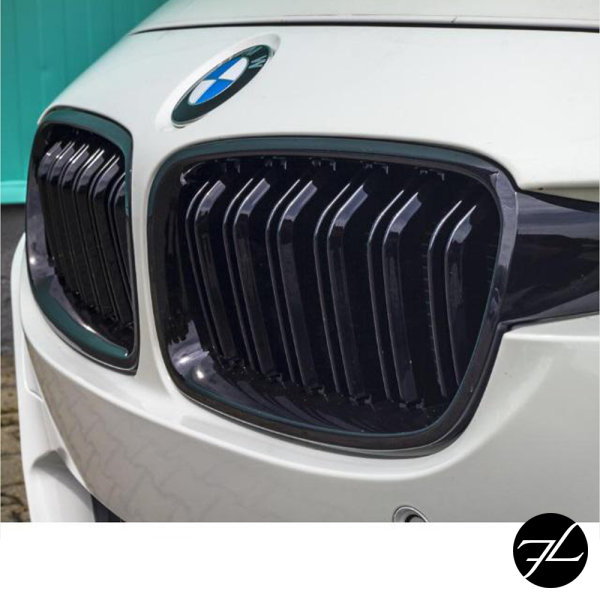 Stoßstangengitter Grill SET Schwarz glanz lackiert passt für BMW 3er ,  41,95 €