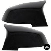 Set of mirror caps, exterior mirror caps, set in high-gloss black, suitable for BMW F20 F21 F22 F23 F30 F31 F87