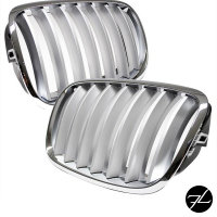 Set Kühlergrill Frontgrill Front Grill Chrom...