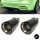 2x Sport-Performance Auspuffblenden 90mm Endrohre Carbon Glanz passt für BMW F20 F21 F22 F23 F30 F31 F32 F33 F36 135i 235i 335i 435i