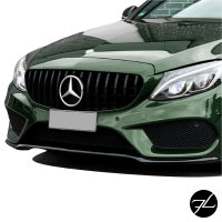 Kühlergrill Grill Schwarz Glanz passend für Mercedes C Klasse W205 S205 14-18 auf Sport-Panamericana GT