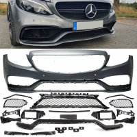 Stoßstange vorne + Zubehör passt für Mercedes C-Kl. W205 S205 C205 A205 ab 15-18