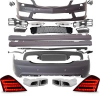 Mercedes W221 Bodykit Stoßstange Rückleuchten Blenden +Zubehör für S63 AMG 05-11