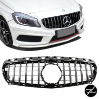 Kühlergrill Schwarz Chrom passt für Mercedes...