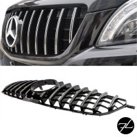 Kühlergrill Schwarz Chrom passt für Mercedes ML-Klasse W166 Bj 11-14 auf Facelift Sport-Panamericana GT