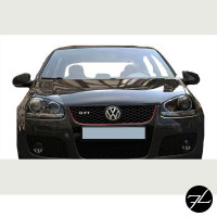 Frontgrill Kühlergrill Wabengrill passt für VW Golf 5 mit GTI Emblem Rote Leiste