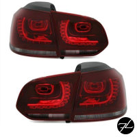 LED R&uuml;ckleuchten Rot Smoke R R20 Design Kirschrot passend f&uuml;r VW Golf 6 VI 08-12