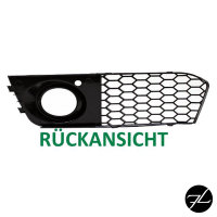 Stoßstange Wabengrill Grilleinsatz Nebelscheinwerfer passt für  Audi A4 B8 08-12 Schwarz Hochglanz