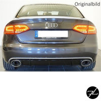 Heckdiffusor Schwarz Glanz passt für Audi A4 B8 ab 07-11 kein RS4