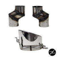 Set Diffusor Stoßstange  +Auspuffblende nicht für RS4 Modelle passend für Audi A4 B8 8K bj.07-11