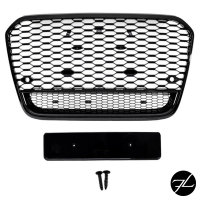 Sport Wabendesign Kühlergrill Hochglanz Schwarz passt für Audi A6 4G C7 bj 10-14 außer RS6 S6