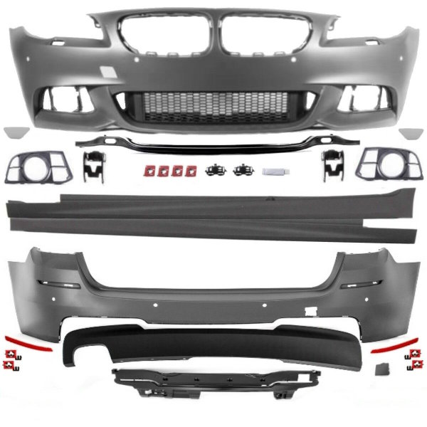 Sport Bodykit Komplett Vorne Schweller Hinten 13-17 passend für BMW 5er F11 Touring Serie & M-Paket