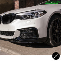 Set Sport-Performance Frontspoiler Flaps Carbon Glanz passt für BMW 5er G30/G31 mit M-Paket