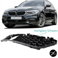Stoßstangengitter Mitte Schwarz glanz passt für BMW G30 G31 mit ACC + M-Paket