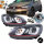 Scheinwerfer Golf 7 R-Look GTI 3U LED Schwarz passend f&uuml;r VW Golf 6 VI + 4x H7 Philips Birnen