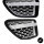 Kotfl&uuml;gelgitter Grill rechts/links schwarz silber passt f&uuml;r Range Rover Sport L320 Bj 05-10