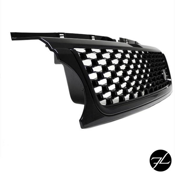 Kühlergrill Frontgrill schwarz glänzend passt für Range Rover Sport L320 Bj 10-13