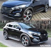 Hyundai Tucson TLE Trittbretter Schweller Aluminium Set...