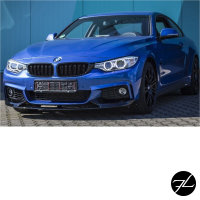 LACKIERT Schwarz glanz Front Spoiler Lippe Sport-PERFORMANCE für BMW F32 F33 F36 mit M-Paket