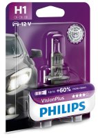 H1 12V 55W P14,5s Vision Plus +60% 1st. Blister Philips