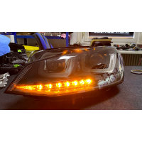 Scheinwerfer-Umbau - Dynamischer LED Blinker - VW Golf 7 VFL R GTI GTD Xenon Halogen