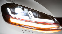 OSRAM LEDriving Scheinwerfer passend für VW GOLF 7.5 Facelift 17-20 dynamischer Blinker GTI Look rot