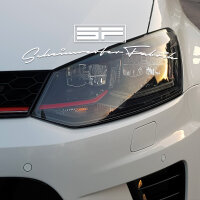 Scheinwerfer-Lackierung - VW Polo 6C GTI Schwarz Glanz