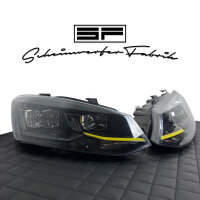 Scheinwerfer-Lackierung - VW Polo 6C GTI Schwarz Glanz